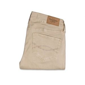 Abercrombie Tan pants mid-rise jegging size 4